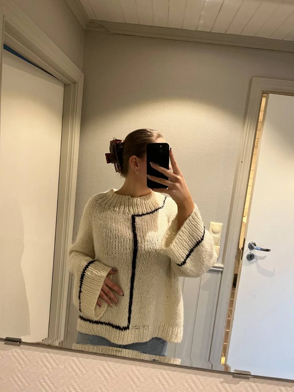 Contrast Sweater